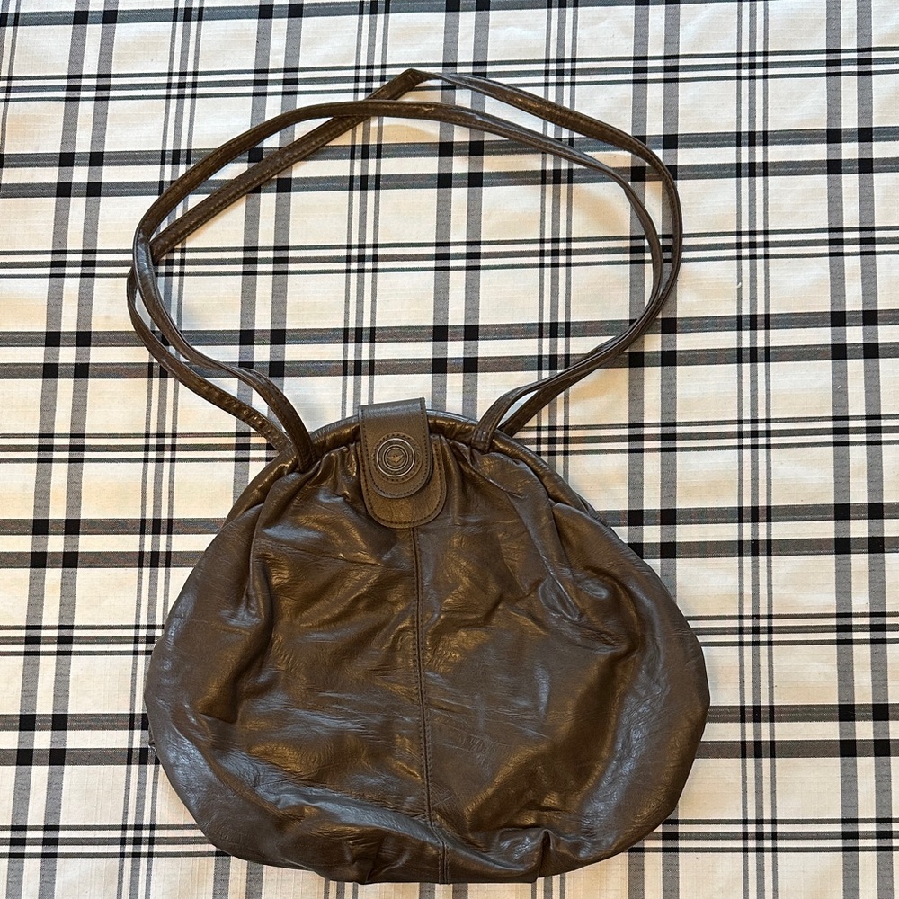 Capezio Dark Brown Leather Shoulder Bag
